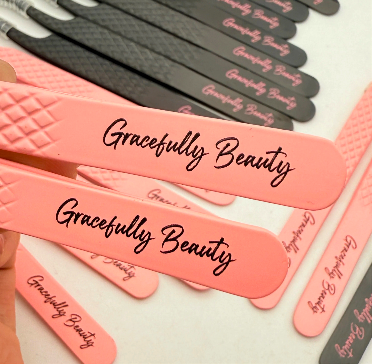 Fiber Grip Fanning Tweezers Duo