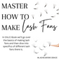 How to Make Lash Fans E-Book